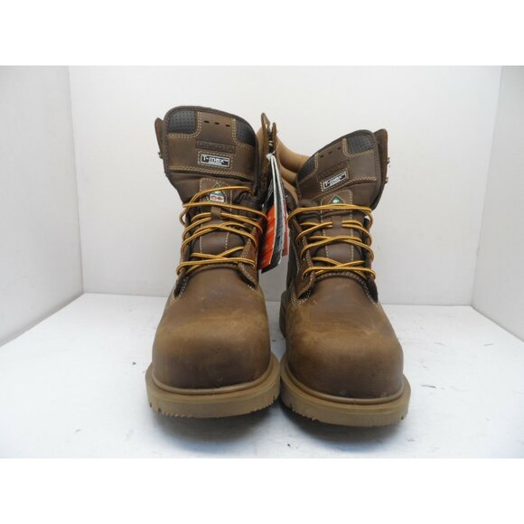 DAKOTA Mens 8'' 517 Quad Comfort Steel Toe Composite Plate Work Boot Brown 12W - Picture 2 of 8
